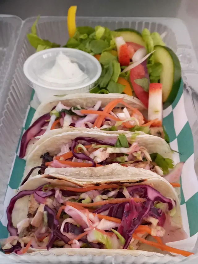 Fish tacos from the LBW Deli & Bar menu